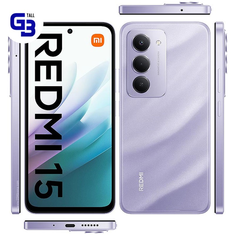 گوشی موبایل شیائومی مدل Redmi 15 4G دو سیم کارت ظرفیت 256 گیگابایت و رم 8 گیگابایت